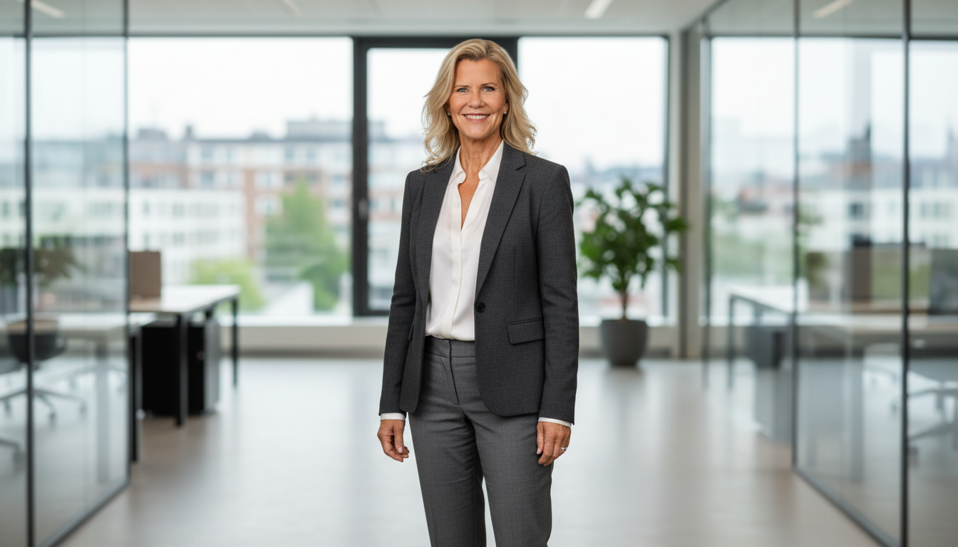 Slankt Kontor Jakkesæt